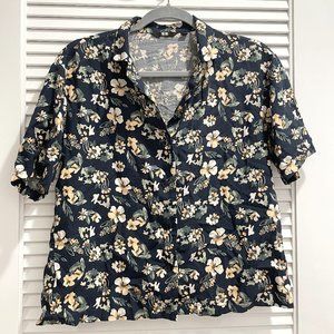 UNIQLO Floral Button Down Shirt